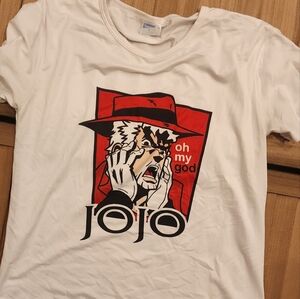 JoJo's Joseph Joestar White Oh My God JJBA Graphic T-Shirt